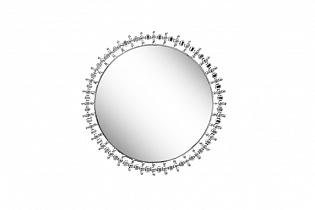 Зеркало со стразами круглое