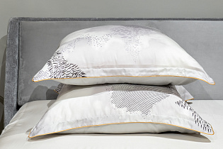 Комплект постельного белья "Нувола" серый полуторный с наволочками 50х70см